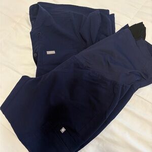 Figs Maternity Navy scrub set